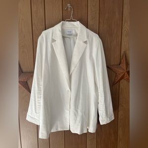 Women’s White Nine West Blazer XXL soft jacket